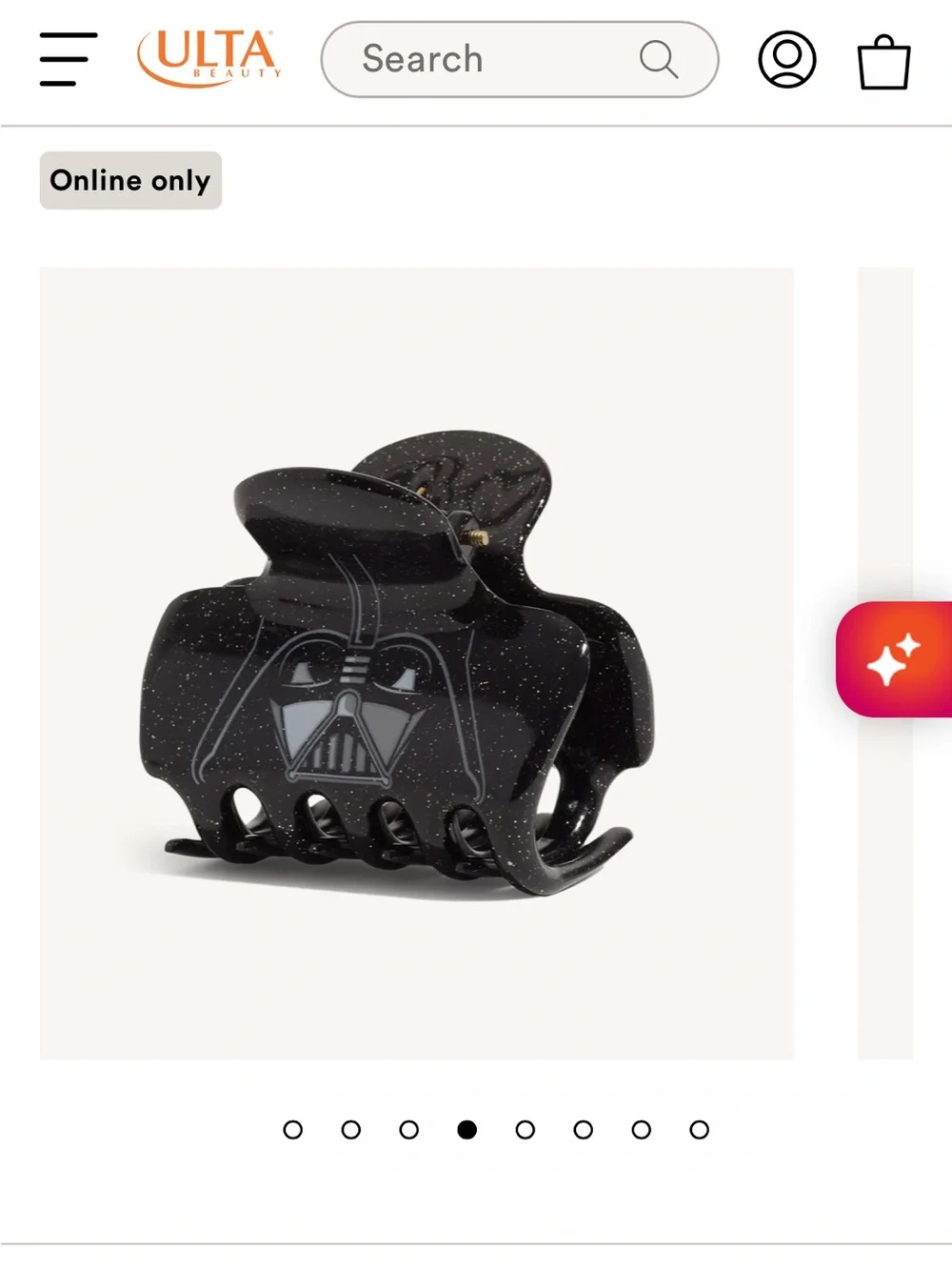 Kitsch Black Darth Vader Hair Clip - Star Wars Inspired